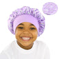Curly Hair Adjustable Kids Satin Bonnet Sleep Cap Cartoon Hat for Baby