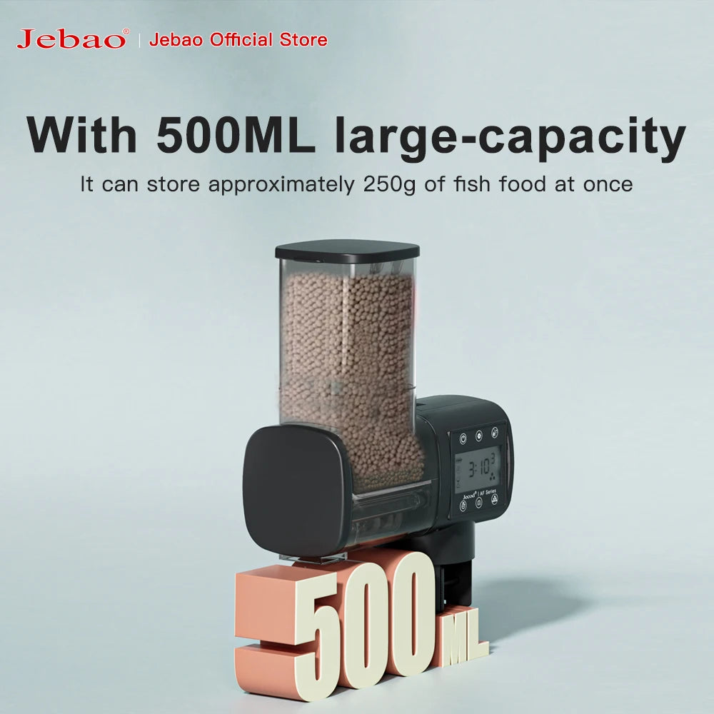 Jebao Jecod New Aquarium Fish Tank Feeder Intelligent Automatic Feeder Digital Timing Wifi Wireless Remote Control Fish Feeding-EXPROTAS
