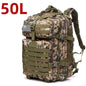 Waterproof Backpack Bag 25L/50L Tactical Outdoor Hiking Rucksack Camping