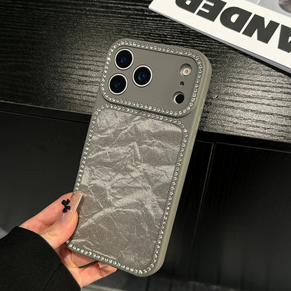 Shiny Diamond Snow Mountain Case for iPhone 13-17 Pro Max Large Window Cover