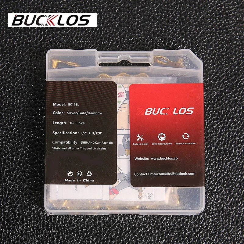 MTB Road Bike Chain BUCKLOS 8-12 Speed 116/126 Links Bicycle