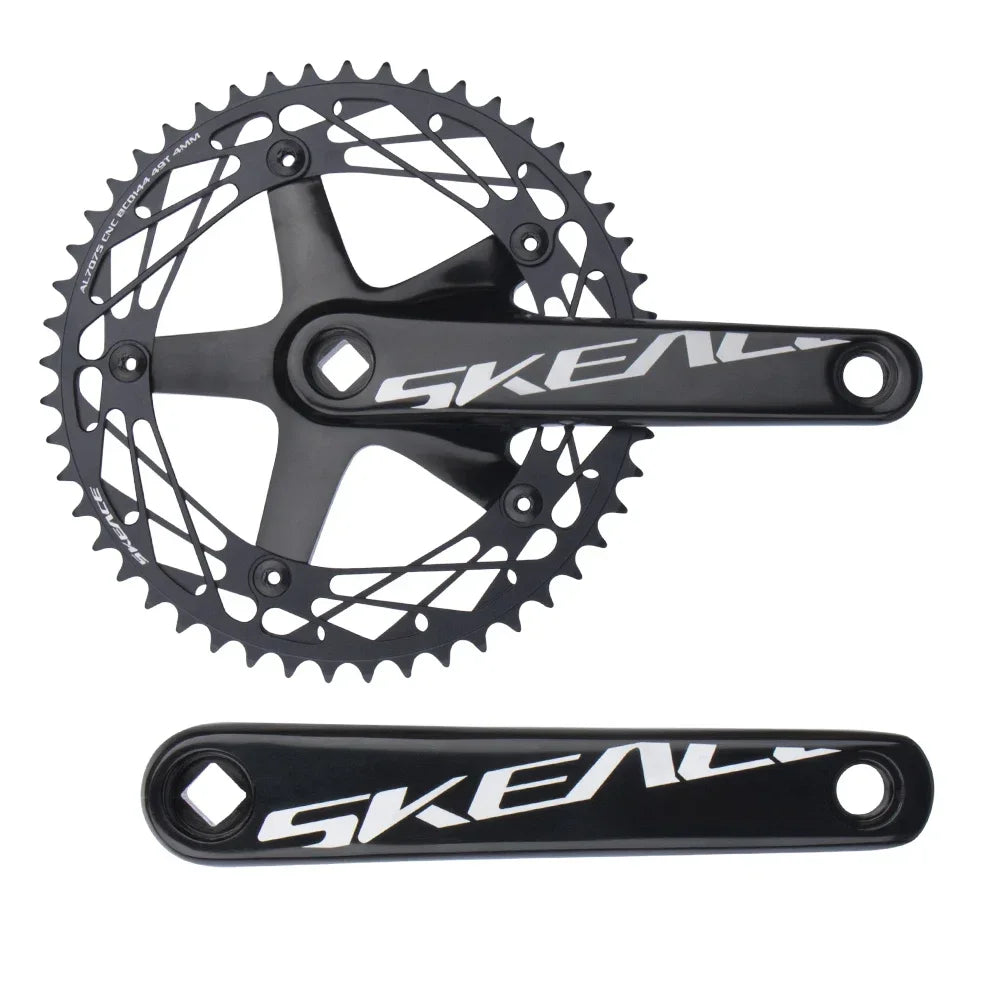 SKEACE 144BCD Track Crankset Square Taper 165mm Single Speed 49T Alloy