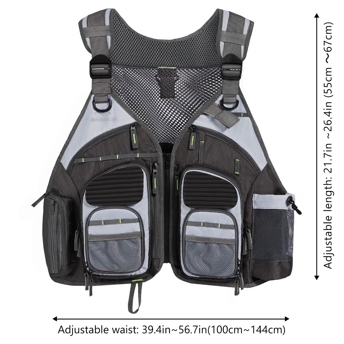Breathable Fishing Tackle Vest Bassdash Adjustable Outdoor Sports Waistcoat
