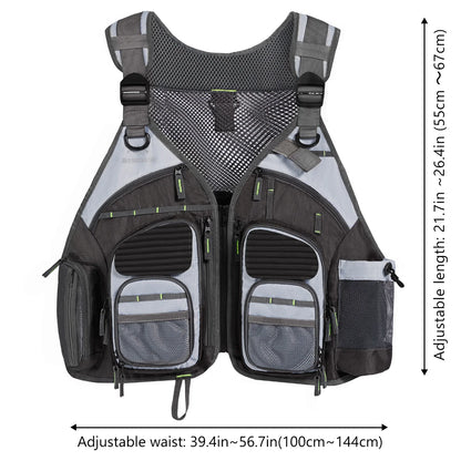 Breathable Fishing Tackle Vest Bassdash Adjustable Outdoor Sports Waistcoat