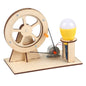 Wooden Hand Generator Science Toy for Children Physics Experiment Gadget