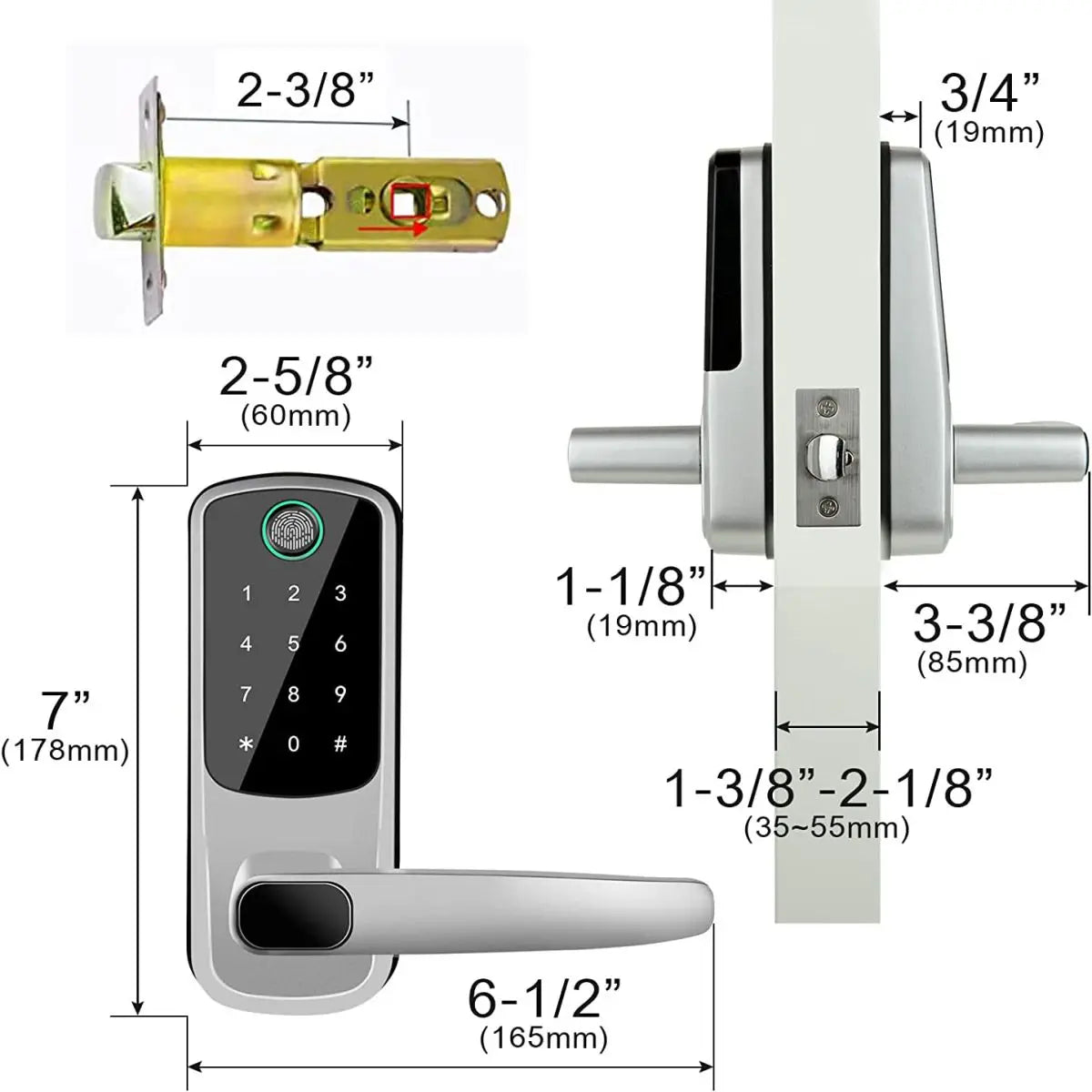 TTLock / Smart Home Security / WIFI App / Digital Keyless Door Entry AirBnB NFC-EXPROTAS