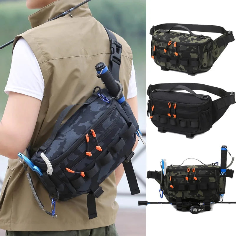 Tactical Sling Bag Waist Pack Fishing Outdoor Hiking Fanny Shoulder Bag