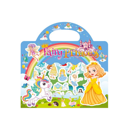 Children’s Reusable Scene Stickers DIY Puzzle Book Cartoon Animal Learning Toy Gift