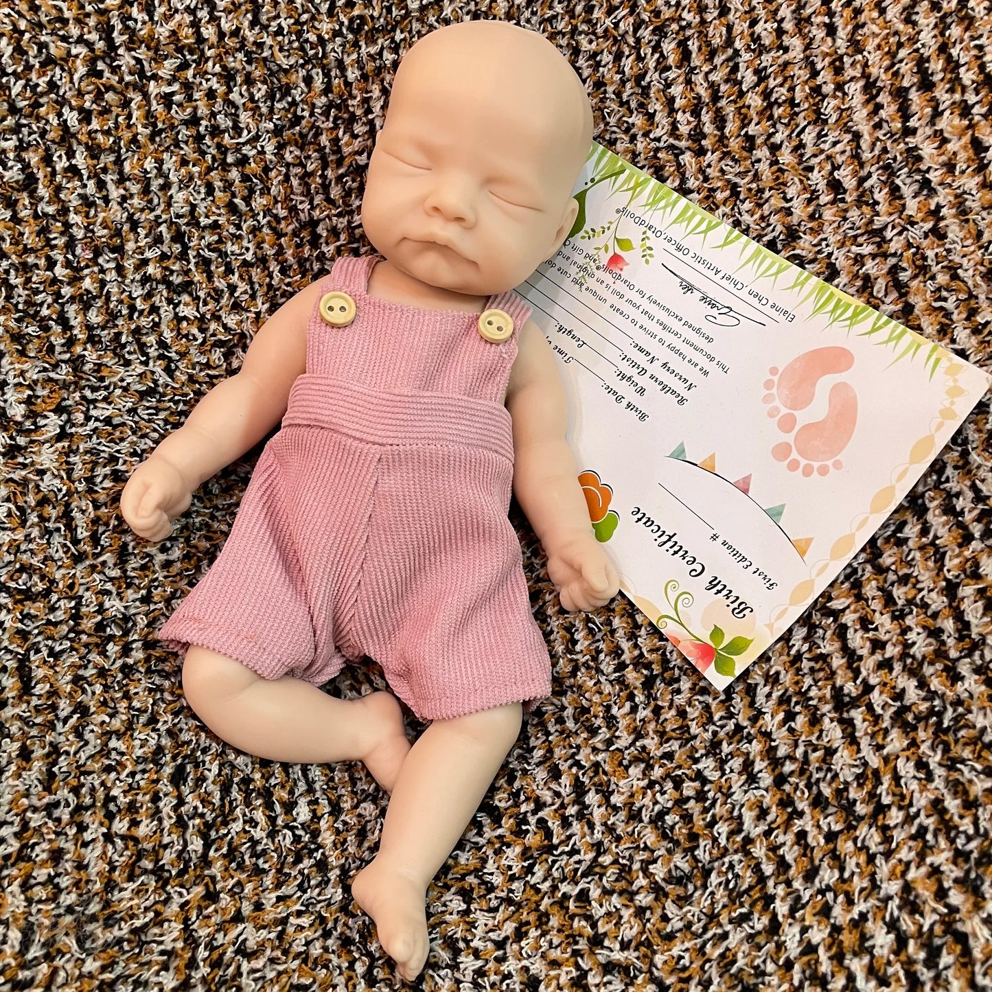 25CM Unpainted Full Body Silicone Girl Reborn Doll, 8 Styles Newborn Baby Toy Gift