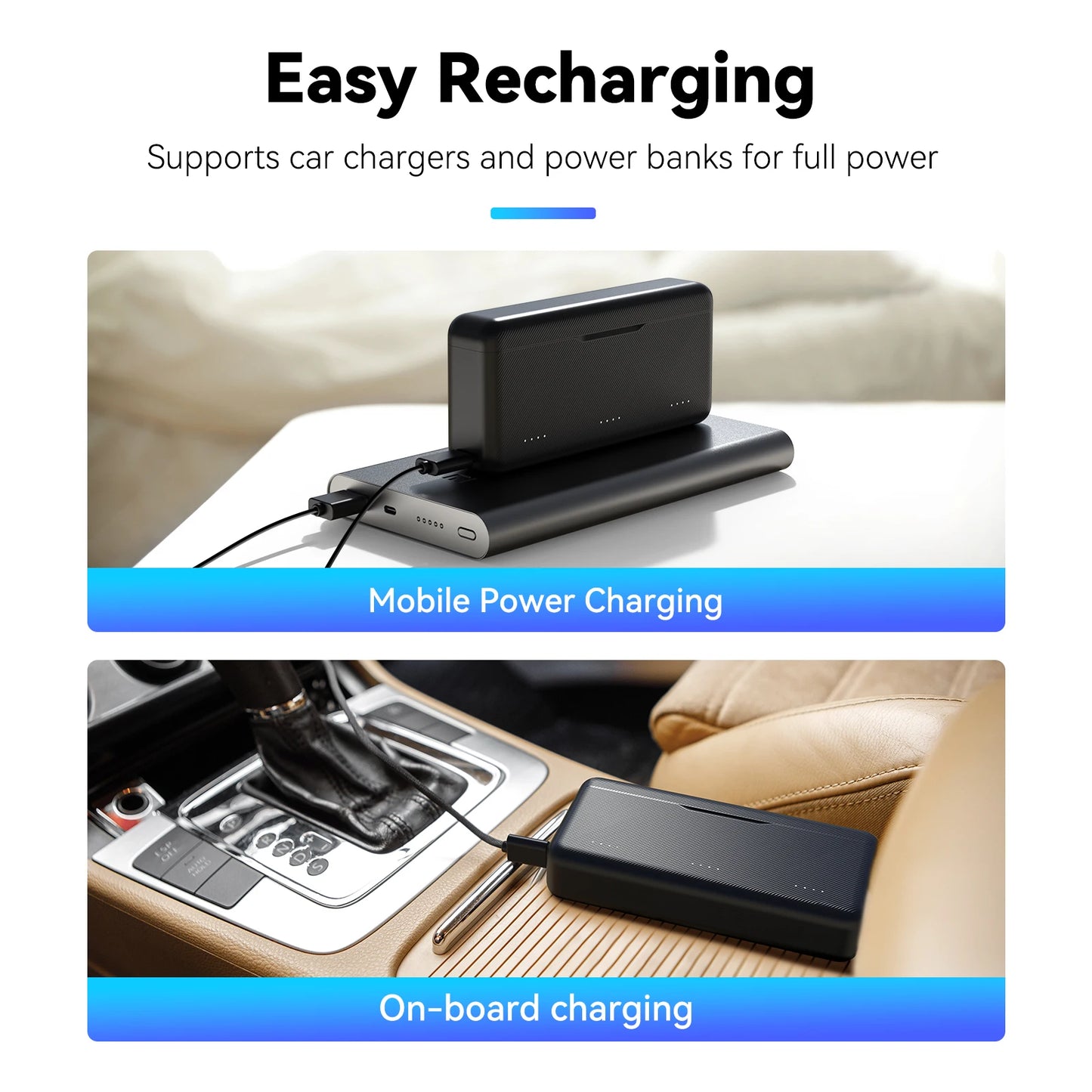 TELESIN 3-Slot Charger for DJI Osmo Action 3/4/5 Pro Battery, TF Card Storage Case