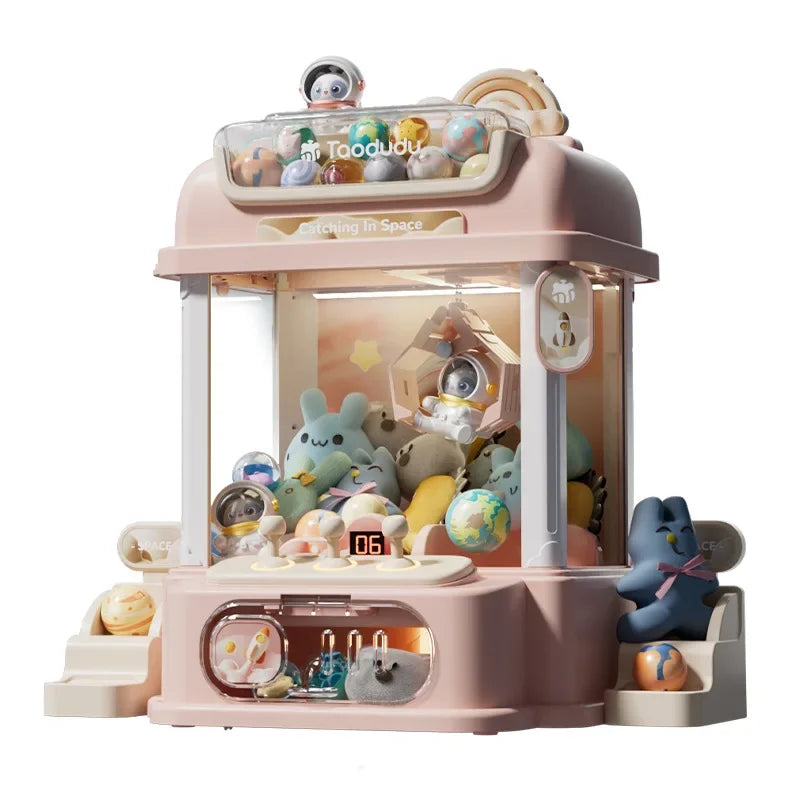 Big Size DIY Doll Machine Kids Coin Operated Play Game Mini Claw Catch Toy Crane Machines Music Doll Children Xmas Gifts Toys-EXPROTAS