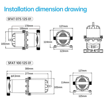 0.75L 1L 125PSI Pre-Pressurized Accumulator Tank Pressure Storage Vessel Hold Water Under Pressure Water Pump Flow Control Inter-EXPROTAS