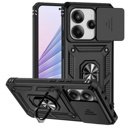 Xiaomi Redmi Note 10-14 Pro Shockproof Case Magnetic Ring Camera Cover