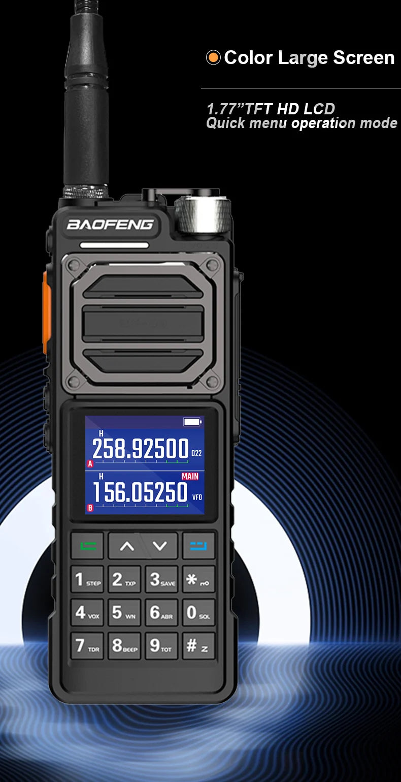 BAOFENG UV-25L Ham Radio High Powerful Tactical Walkie Talkie 50KM Four-Band Type-C 999Channel Two Way Radio BAOFENG NEW Upgrade-EXPROTAS