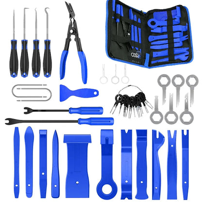 43Pcs Interior Door Clip Removal Pry Tool Set for Car Trim Panel Dash