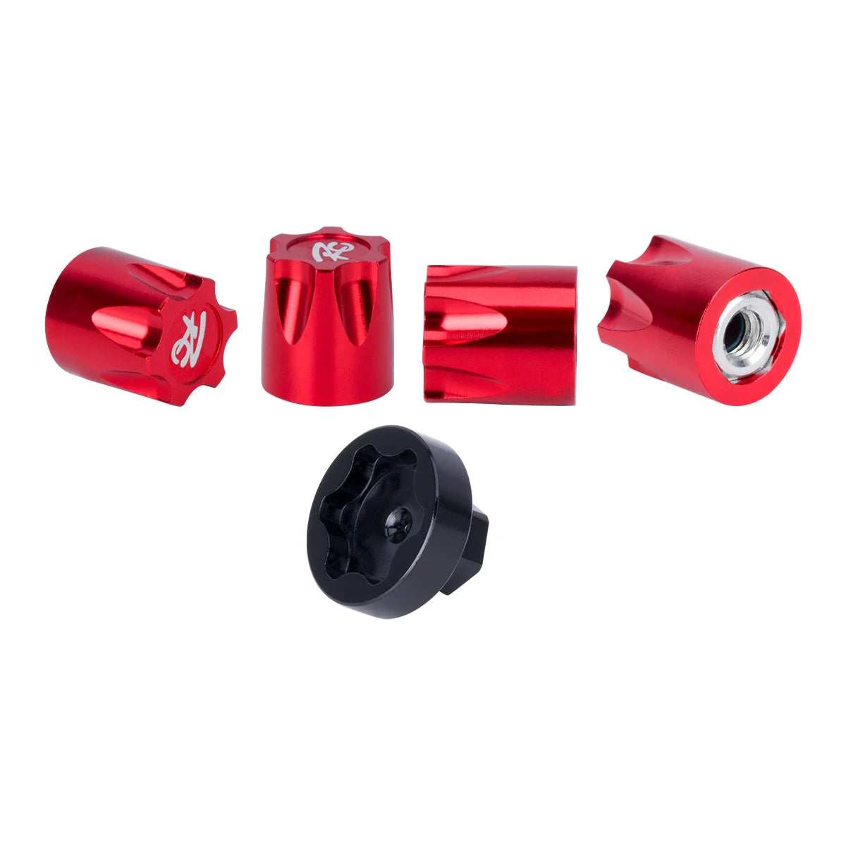 4Pcs Metal Wheel Centre Dust Caps M4 Nuts 1/10 RC Crawler TRX4 SCX10 D90 TF2