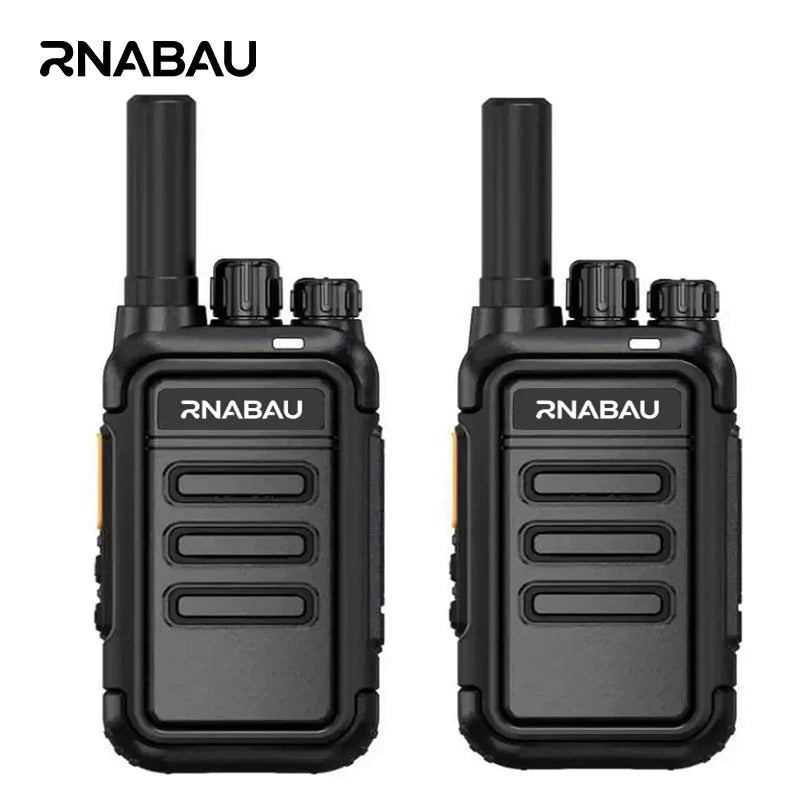2Pcs Walkie Talkie Long Range Two Way Radio Portable UHF Talkies