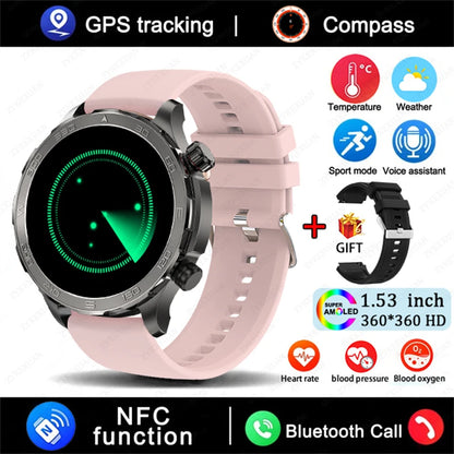 2025 Huawei Smart Watch Bluetooth Call AMOLED GPS NFC Waterproof Sports Men Women
