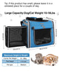 Dog Cat Bike Basket Expandable Pet Carrier Backpack 4-Door Foldable Bike Carrier