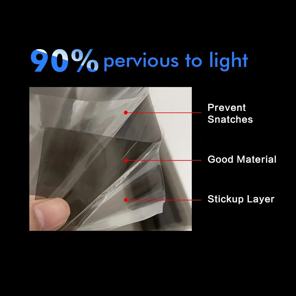 50x200cm Car Headlight Tint Film Black Smoke Vinyl Wrap Waterproof Sticker