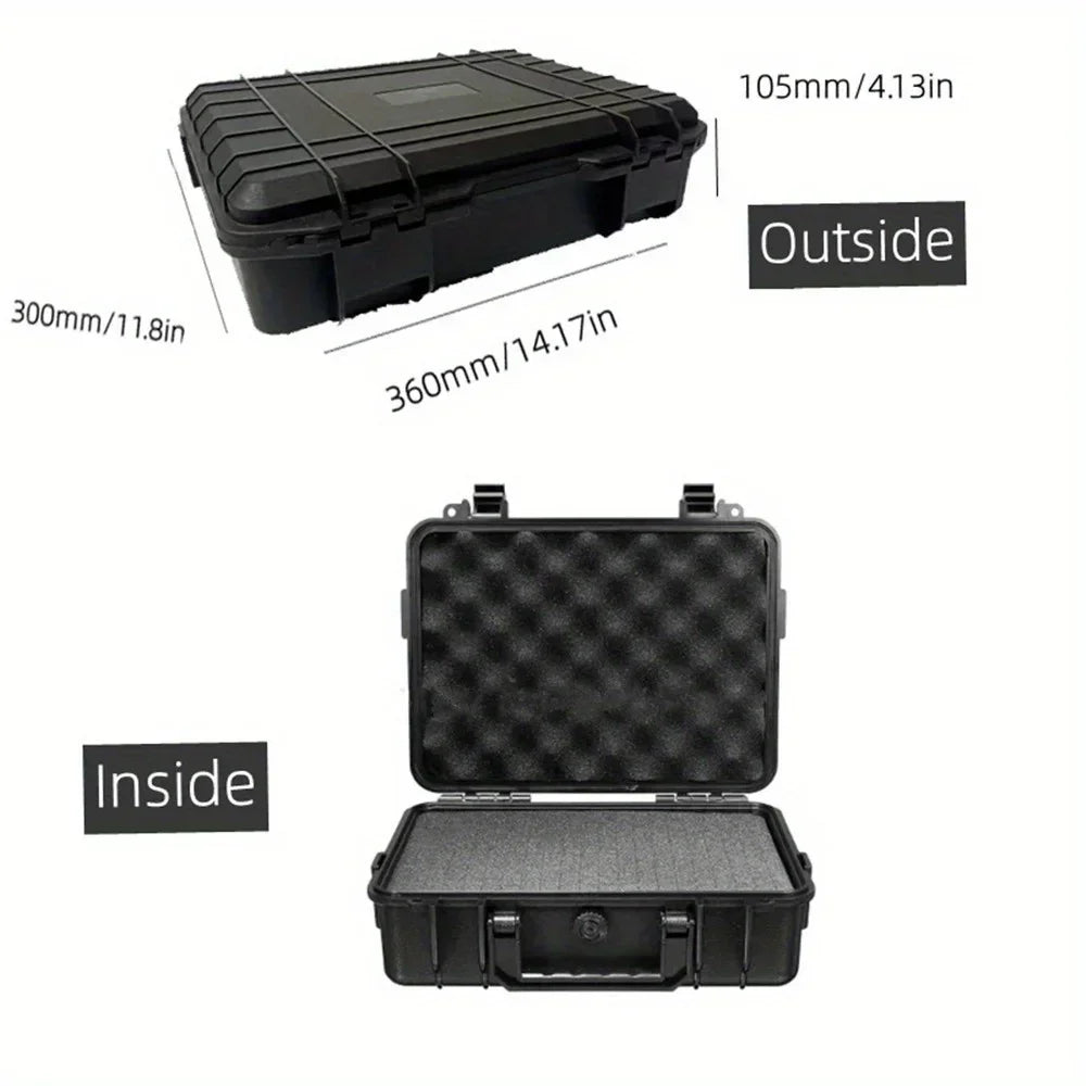 Waterproof Hard Case Box with Sponge Storage Shockproof Organizer Portable