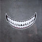 1pc Evil Teeth and Tongue Motorcycle Helmet Fuel Tank Stickers Racing Body Window Funny Decoration Universal Vinyl Decals-EXPROTAS