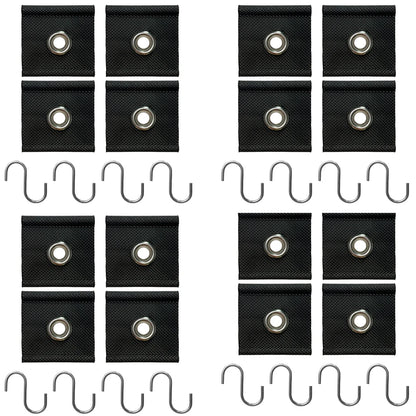 4Pcs S Shaped Camping Awning Hooks Clips Durable RV Tent Hangers Light Hangers with Holes Practical Caravan Camperb Accessories