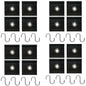 4Pcs S Shaped Camping Awning Hooks Clips Durable RV Tent Hangers Light Hangers with Holes Practical Caravan Camperb Accessories