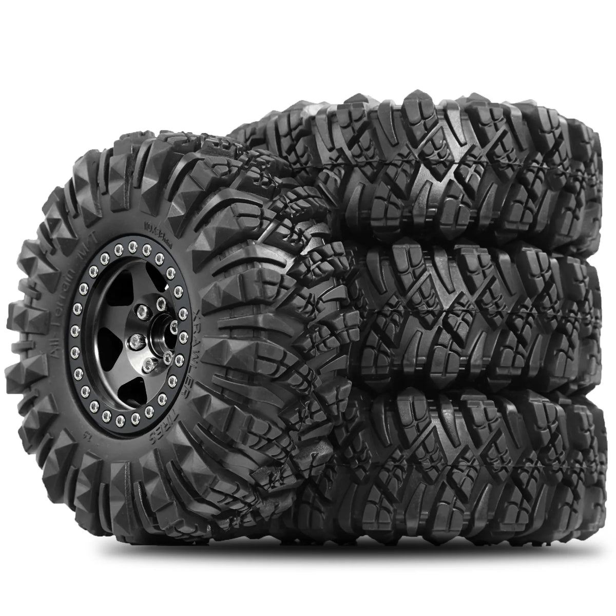 1.9 Inch Rubber Tire 110mm for 1/10 RC Crawler Car Axial Traxxas