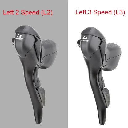 MicroNEW Road Bike Shifter Brake Lever 2x7–10 3x7–10 Speed Shimano - EXPROTAS