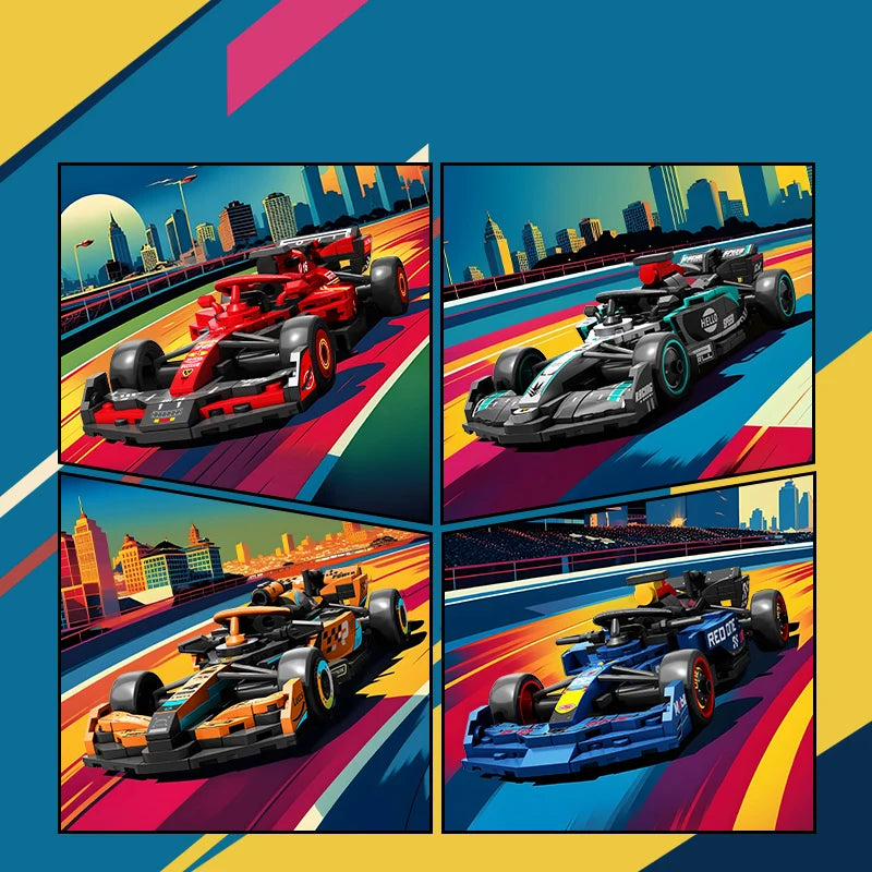 SEMBO BLOCK BK8 Sports Car Building Blocks City Supercar Racing Vehicle Model Toy Gift