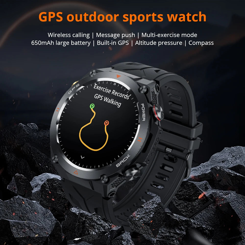 2024 COLMI V75 GPS Smart Watch 1.45" Ultra HD Display Built-in GPS & Compass Make/Receive Phone Calls Smartwatch 650mAh Battery-EXPROTAS