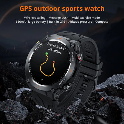 2024 COLMI V75 GPS Smart Watch 1.45" Ultra HD Display Built-in GPS & Compass Make/Receive Phone Calls Smartwatch 650mAh Battery-EXPROTAS