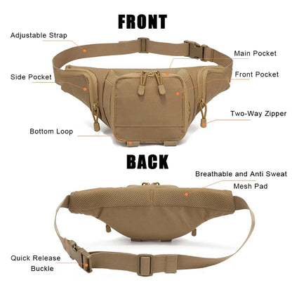 Concealed Carry Waist Bag Adjustable Fanny Pack Tactical Storage Belt