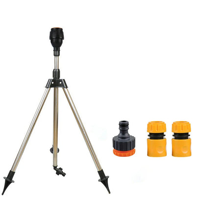 Stainless Steel Tripod Garden Sprinkler Automatic Rotating Irrigation System 10m