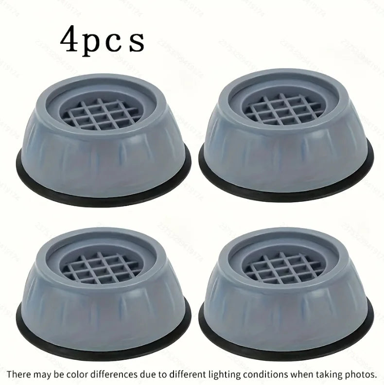 4PCS Vibration Feet Pads for Washing Machine & Fridge - Anti-Slip Dampers