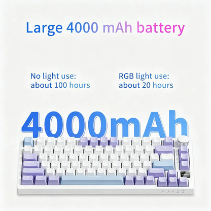 Wireless Mechanical Keyboard Ajazz AK820 RGB Bluetooth 5.1 USB-C Wired