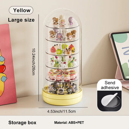 Transparent Rotating Blind Box for Home Desktop Multi-Layer Organizer