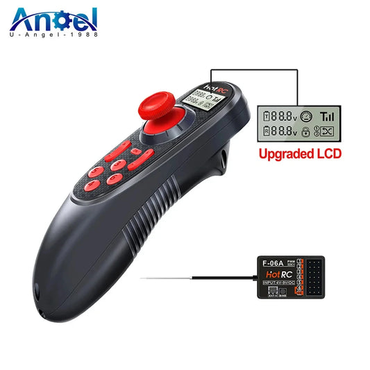 HOTRC DS-600 6CH 2.4GHz Transmitter & Receiver Set for RC Boat Car