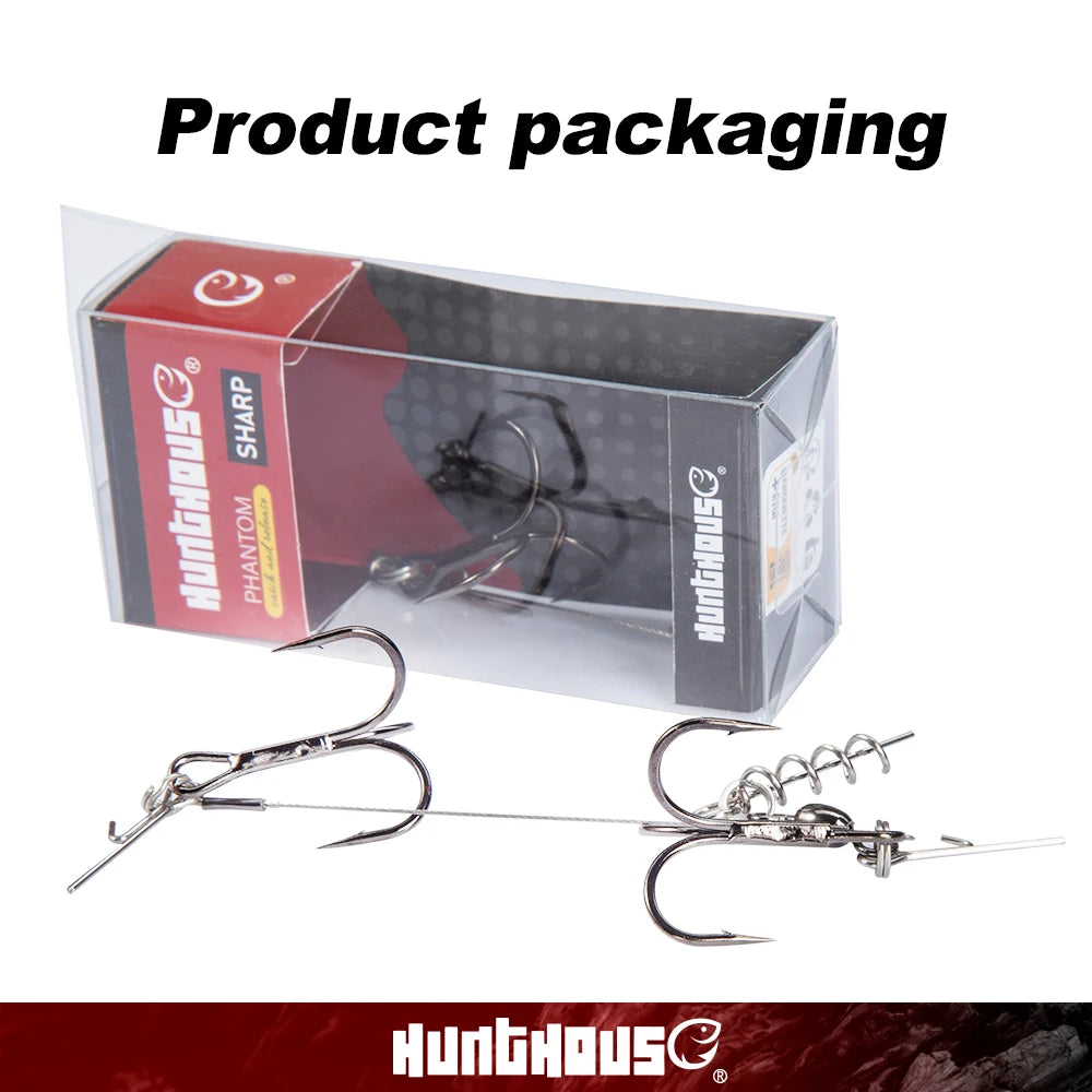 Single Double Hook 9cm 12cm Fishing Rig for Big Shad Tackle