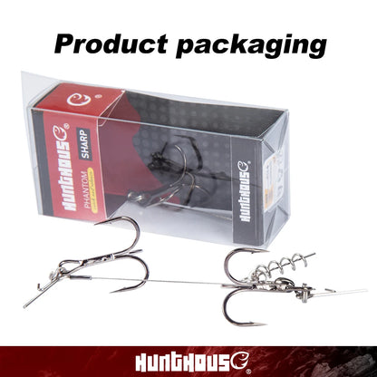 Single Double Hook 9cm 12cm Fishing Rig for Big Shad Tackle