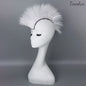 Helmet Mohawk Hair Patches Skinhead Adhesive Wig for Motorcycle Costume