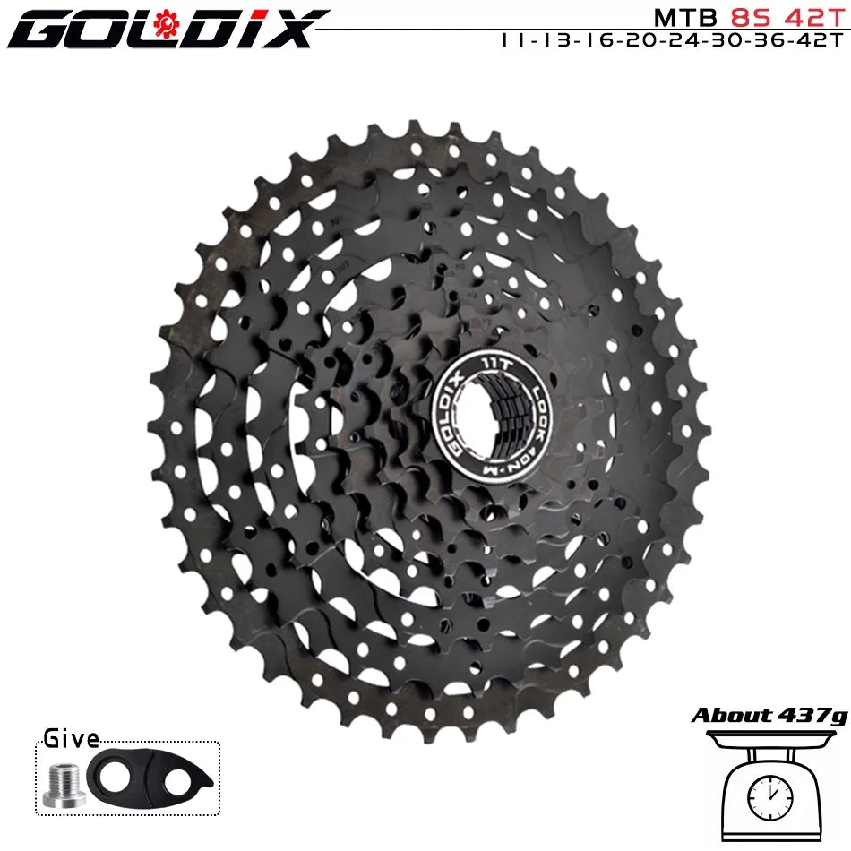 GOLDIX MTB Cassette | 8–12 Speed 40T–52T Freewheel Sprocket for Shimano/SRAM