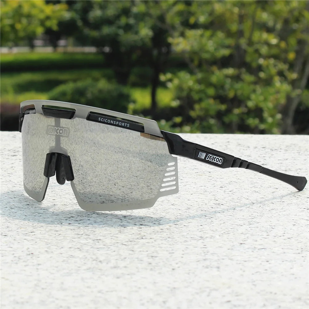 Scicon Photochromic Cycling Sunglasses MTB Road Bike Sports Eyewear Men Women