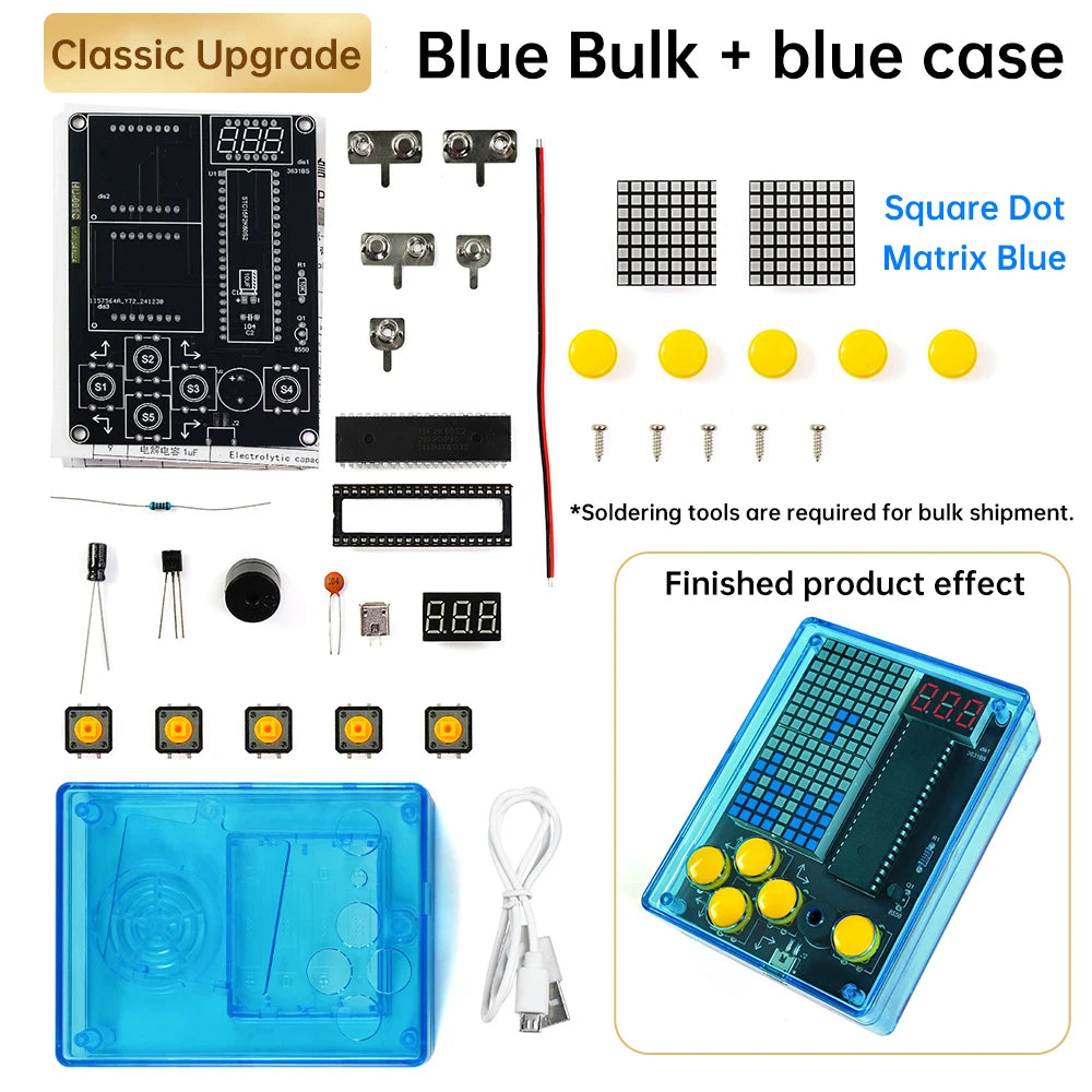 DIY Pixel Game Console 51 Single-Chip Soldering Machine Puzzle Electronic