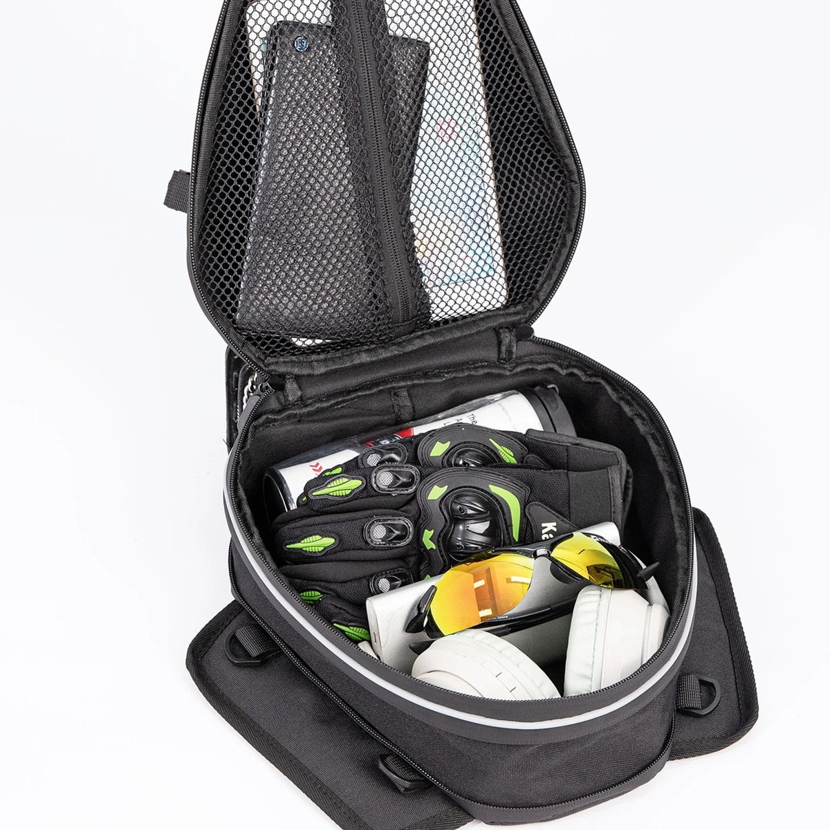 Motorcycle Tail Bag Waterproof Expandable Rear Seat Pack for Scooter