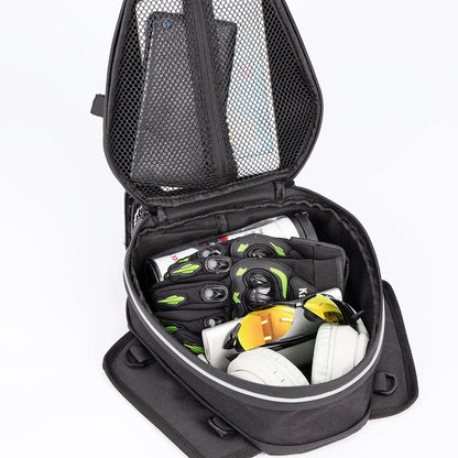 Motorcycle Tail Bag Waterproof Expandable Rear Seat Pack for Scooter