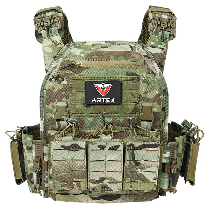 Ranger Green Carrier Vest Quick Release Molle Tactical Security Plate