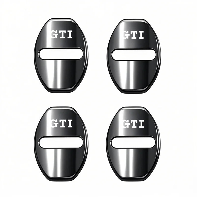 4Pcs Car Door Lock Cover Protective Buckle Sticker for VW Golf MK6
