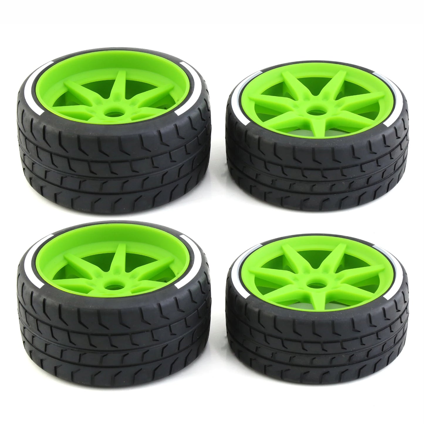 4Pcs Tire Tyre 17mm Wheel Hex For ARRMA1/7 Firebird FELONY FSR Flying God Mustang GT Flat Running Da DA GT Tire Racing Highway